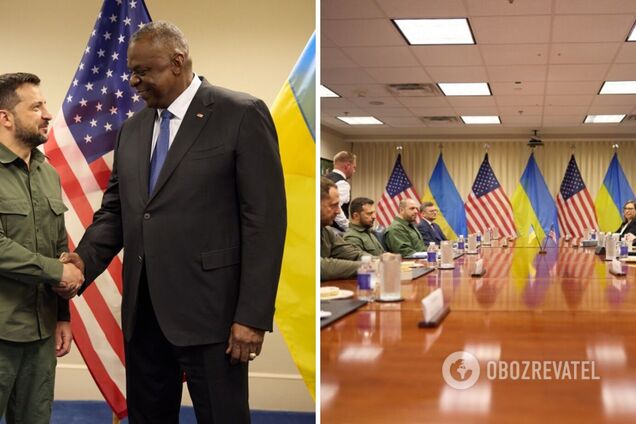 Обсудили поставки средств дальнего поражения: Зеленский в Пентагоне встретился с министром обороны США Остином. Фото