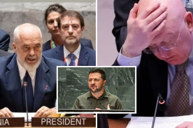 Постпред РФ намагався зірвати виступ Зеленського на Радбезі ООН: премʼєр Албанії поставив його на місце. Відео