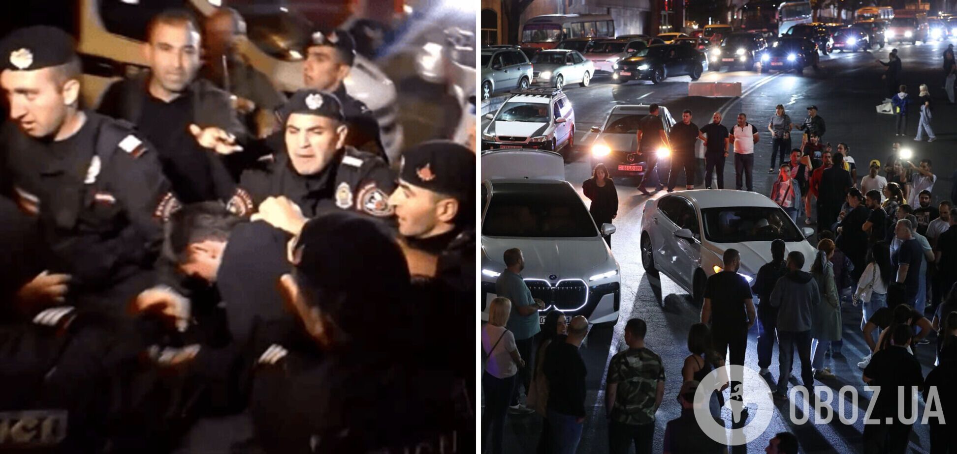 У Єревані тривають антиурядові демонстрації: поліція затримала 46 осіб. Відео