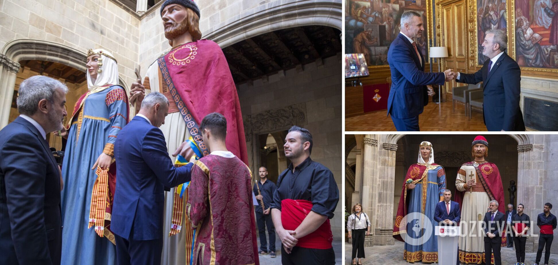Київ на головному святі Барселони представить фігури-велетні княгині Ольги та князя Володимира