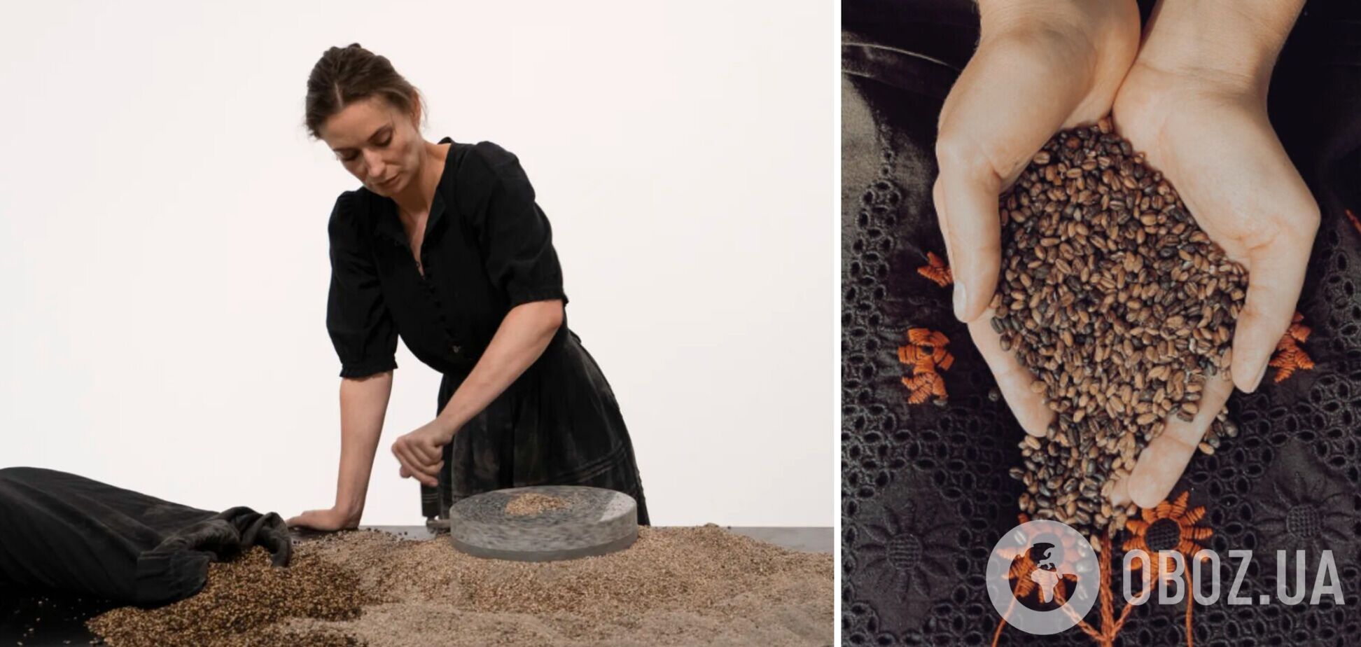 В Музее современного искусства в Болонье MAMbo состоялся солоперформанс украинской художницы Марии Прошковской 'Farina'. Фото