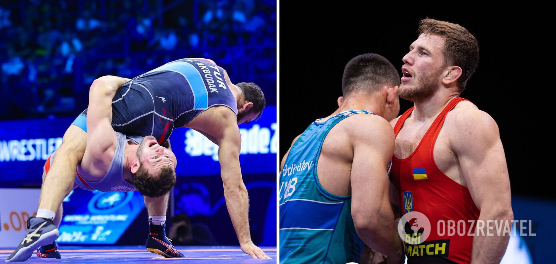 Украинский борец 'послал' россиянина на чемпионате мира