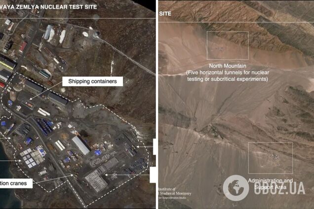 Нові об'єкти й тунелі: Росія, США та Китай активно будують ядерні полігони. Супутникові фото