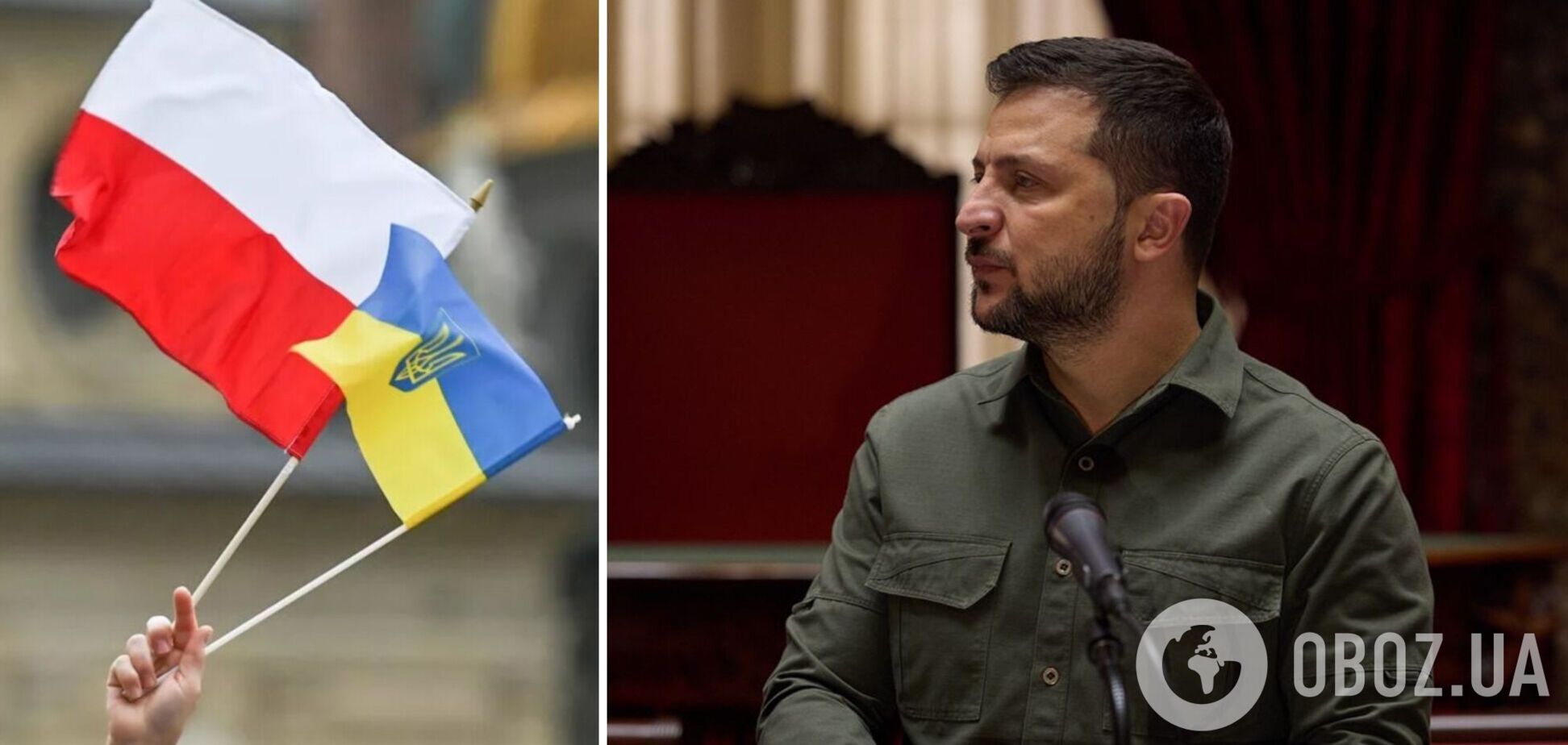 Зеленский поблагодарил польский народ за поддержку украинских беженцев