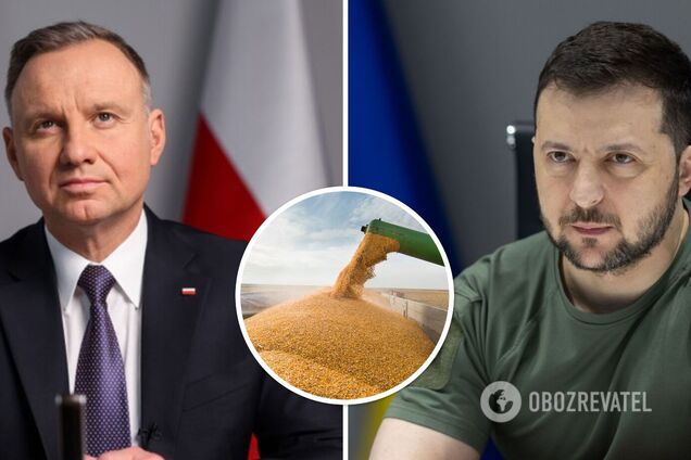 Дуда призвал искать 'золотую середину' в зерновом споре с Украиной: готов встретиться с Зеленским тет-а-тет