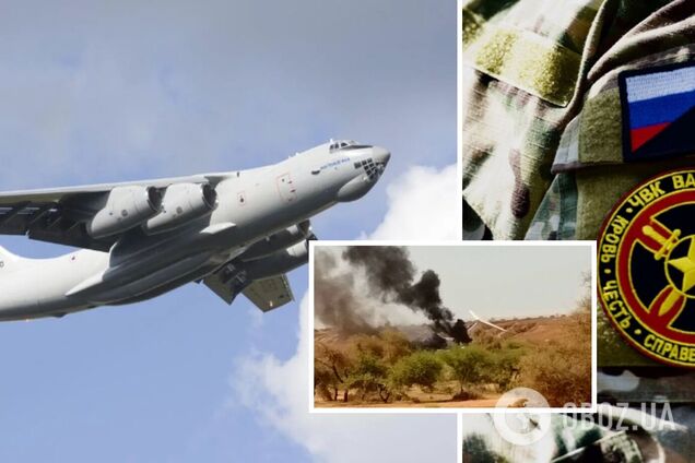 В Мали разбился военно-транспортный самолет Ил-76, который могли использовать 'вагнеровцы'. Фото