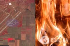 Вигорів шмат аеродрому: з'явились супутникові фото летовища у кримській Новофедорівці до і після пожежі