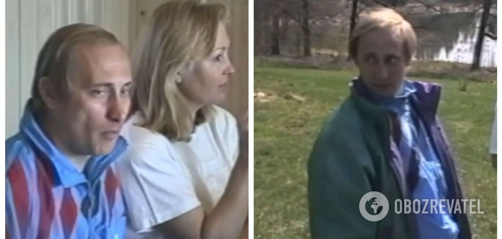 СМИ показали уникальное видео с коротышкой Путиным, который скрывает лицо и шутит во время отдыха в 90-х в Финляндии