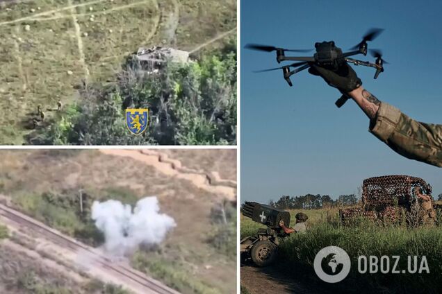 ВСУ подбили огневую позицию врага, а затем дроном догнали убегающих оккупантов. Видео