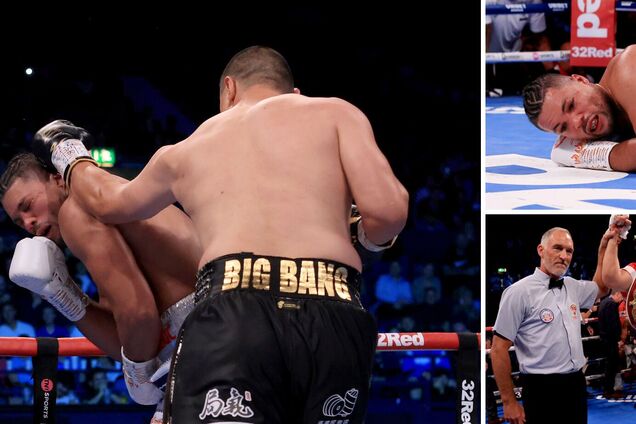 Cупертяж, которым пугали Усика, пропустил 29 ударов в голову и показал последствия. Видео