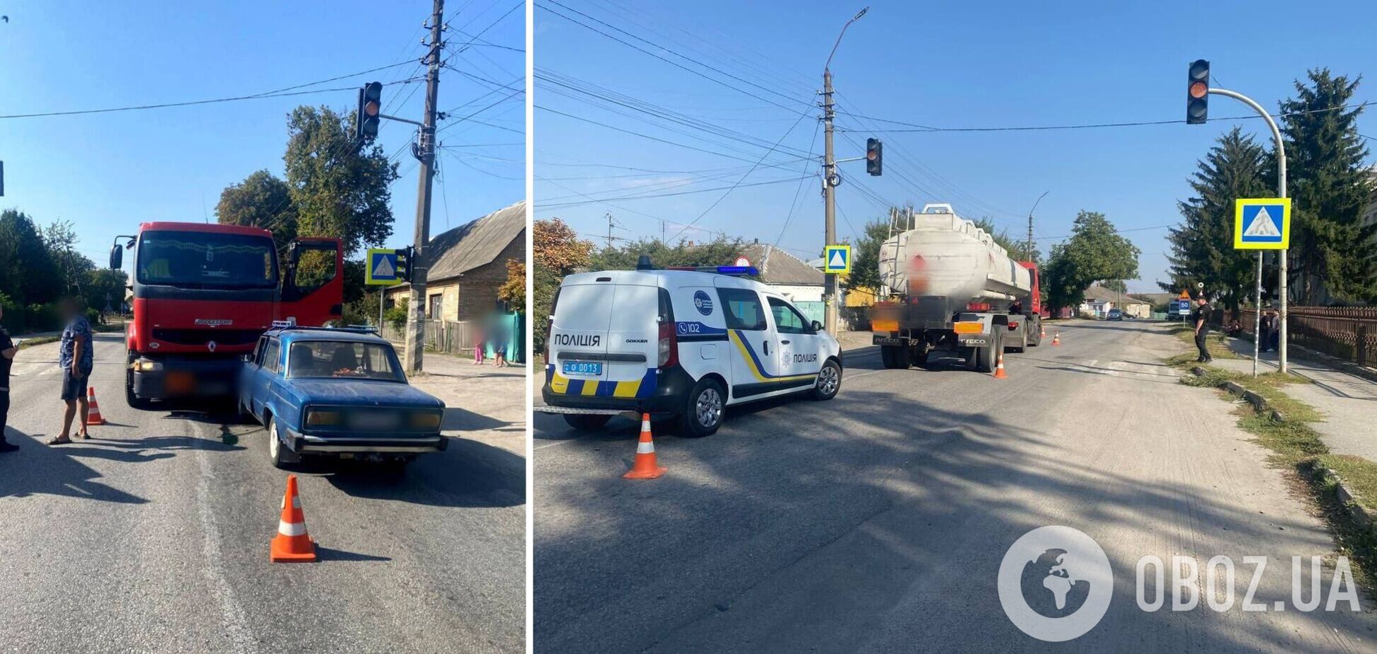 ДТП сталась на пішохідному переході