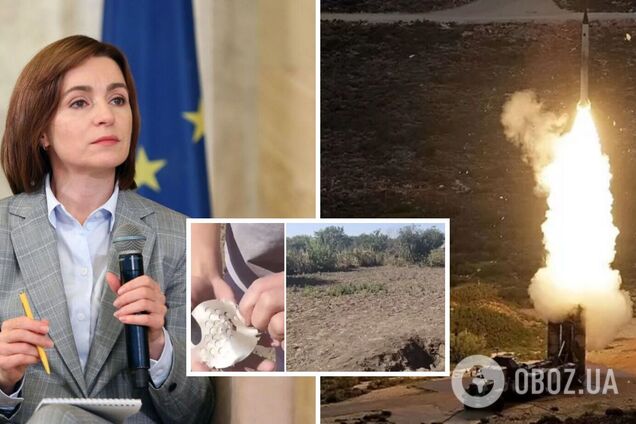 'Это произошло из-за войны, которую развязала Россия': Санду прокомментировала падение обломков ракеты С-300 в Приднестровье