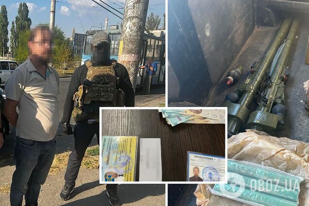 СБУ затримала в Херсоні священника УПЦ МП, який торгував російською зброєю та боєприпасами. Фото і відео