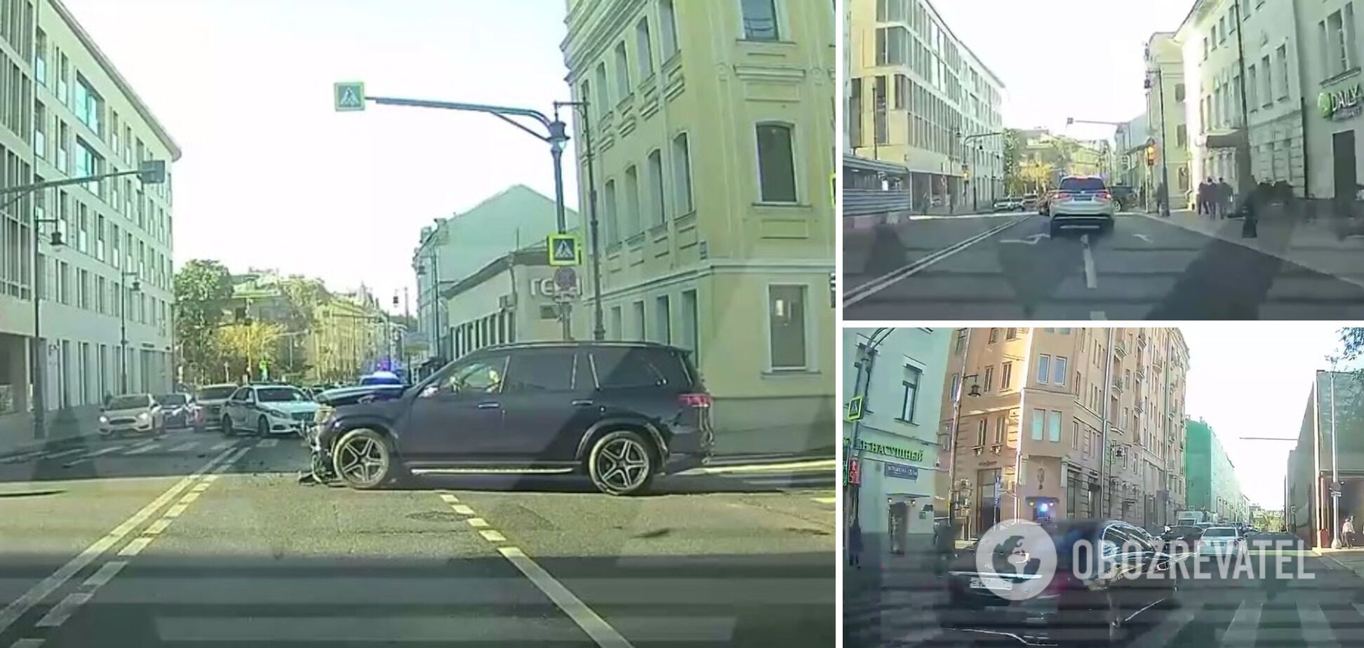 Кортеж глави 'Роснефти' влаштував аварію у Москві і втік з місця. Відео