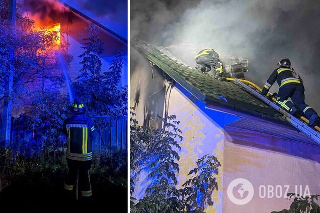 Рятувальники гасили пожежу в приватному будинку