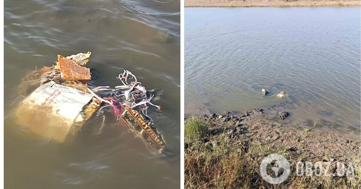 У Молдові уламки ракети знайшли в озері: їх вивченням займаються фахівці. Фото