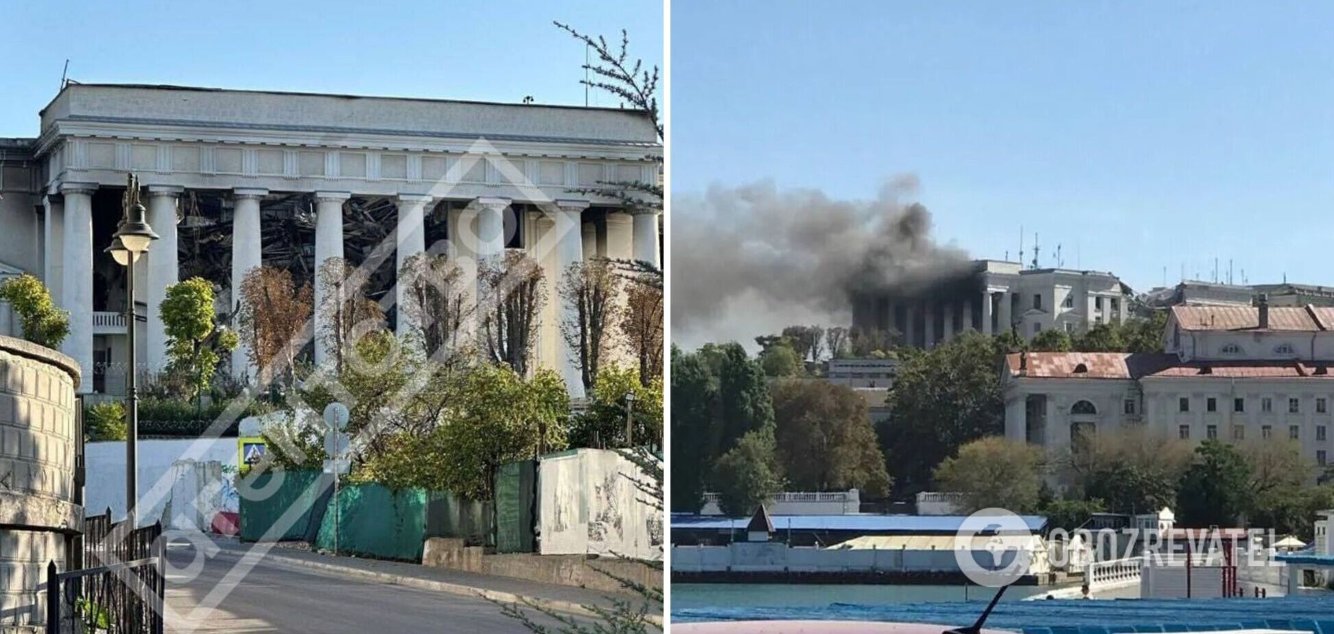 Як виглядає штаб Чорноморського флоту після ракетного удару: свіже фото