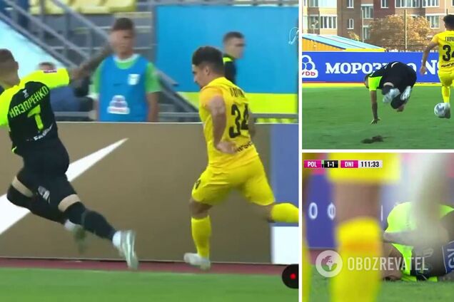 Футболист в Кубке Украины получил 'очень странную травму'. Видео собрало 230 000 просмотров
