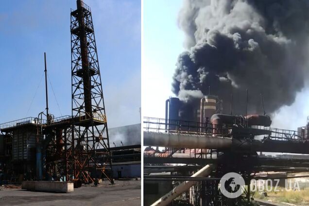 Российские оккупационные войска ударили по заводу на Донбассе