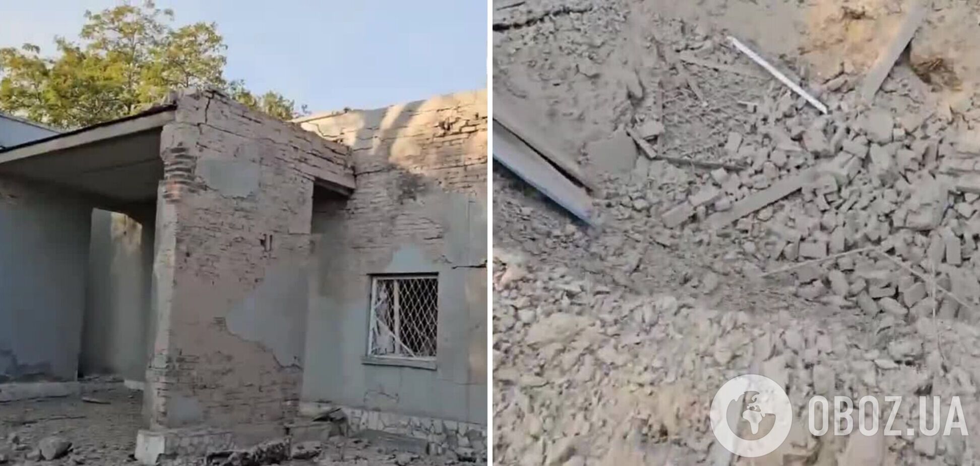 Россияне обстреляли жилой квартал Херсона: уничтожено заведение общественного питания. Видео