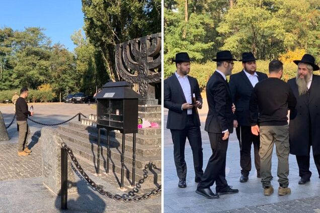 'Важливо пам'ятати': Зеленський та головний рабин України вшанували пам'ять жертв трагедії Бабиного Яру. Фото і відео