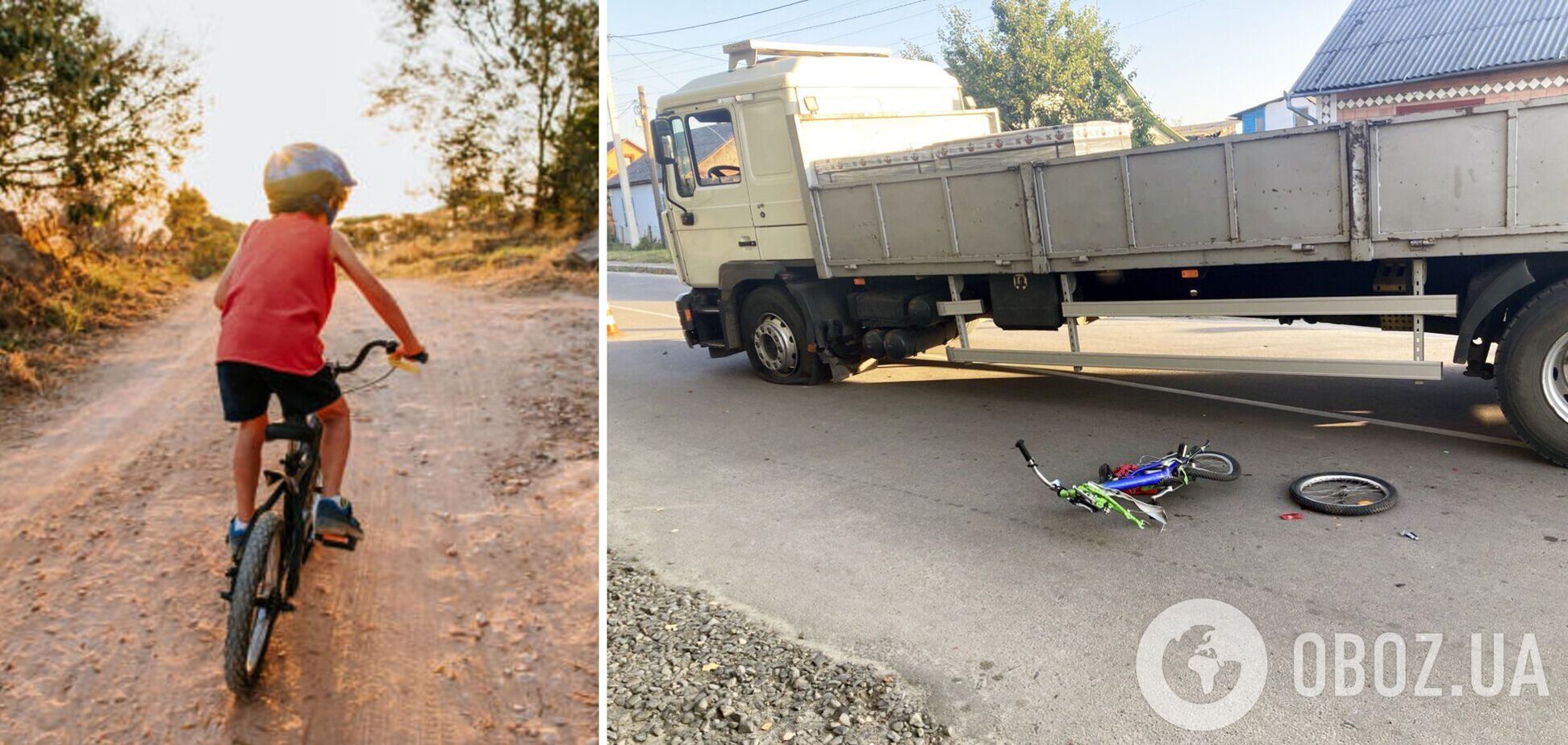 На Рівненщині вантажівка збила 5-річного хлопчика-велосипедиста: він помер у лікарні. Фото 