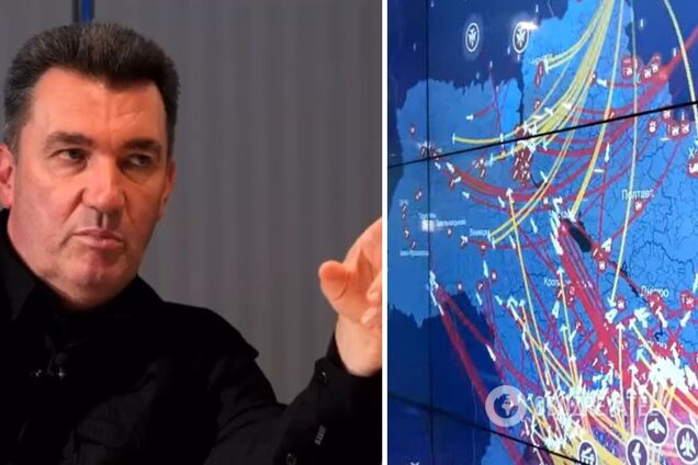 Данілов показав карту атак окупантів на Україну в перші дні повномасштабної війни. Відео 