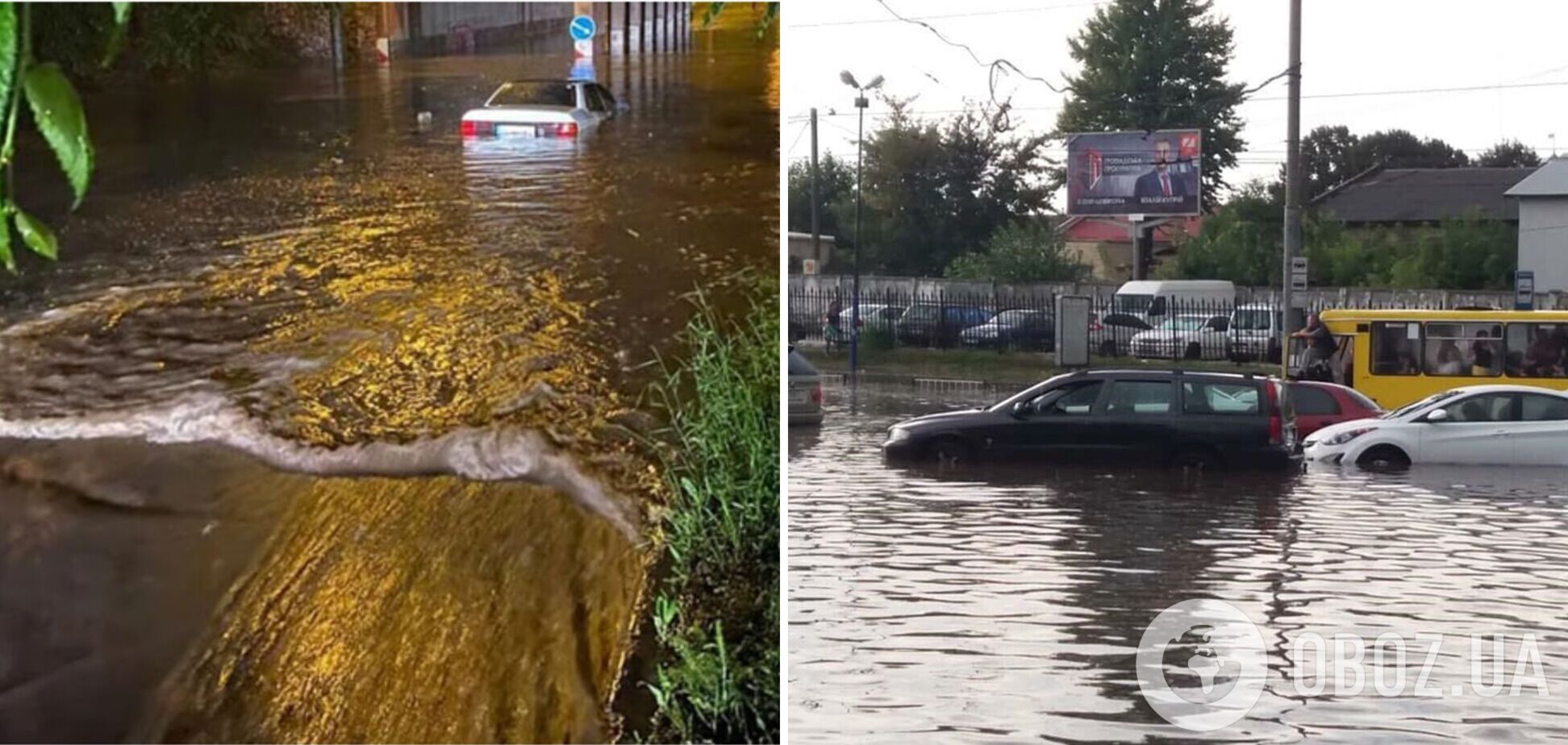 Вулиці перетворилися на річки, затопило під'їзди: Львів накрила потужна злива. Відео