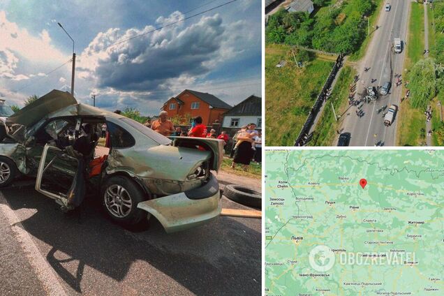 В Ривненской области в ДТП погиб ребенок, еще восемь человек пострадали. Фото