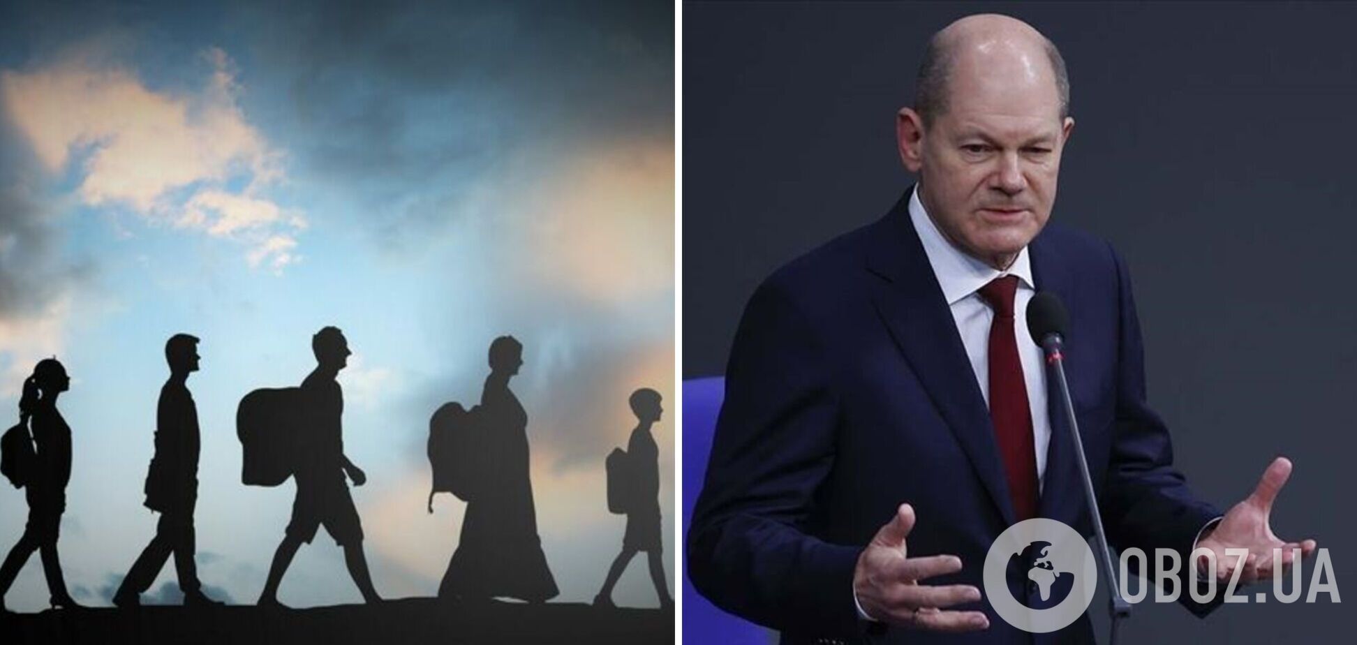 Нелегальну міграцію у Німеччині буде обмежено: Шольц вважає кількість біженців у країні надто великою