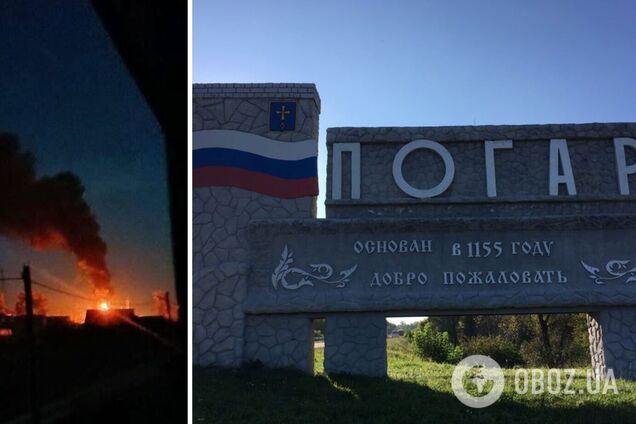 В Брянской области РФ горит электроподстанция: часть района осталась без света. Фото и видео