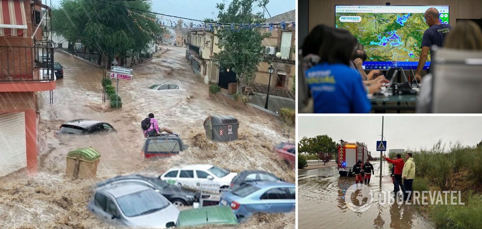 Испанию накрыл мощный ураган 'Дана': улицы превратились в бурные реки, затопило метро, есть погибшие. Фото и видео