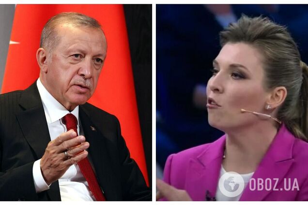 'Про що взагалі можна говорити?' Пропагандистка Скабєєва занепокоїлася через 'зраду' Ердогана. Відео