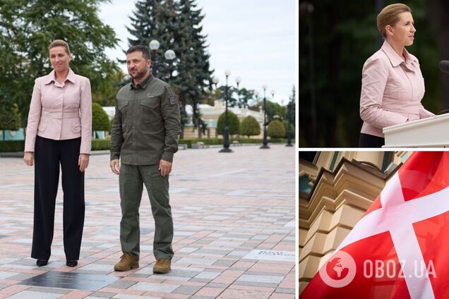 На Аллее смелости в Киеве открыли именную табличку премьера Дании Мэтте Фредериксен. Фото