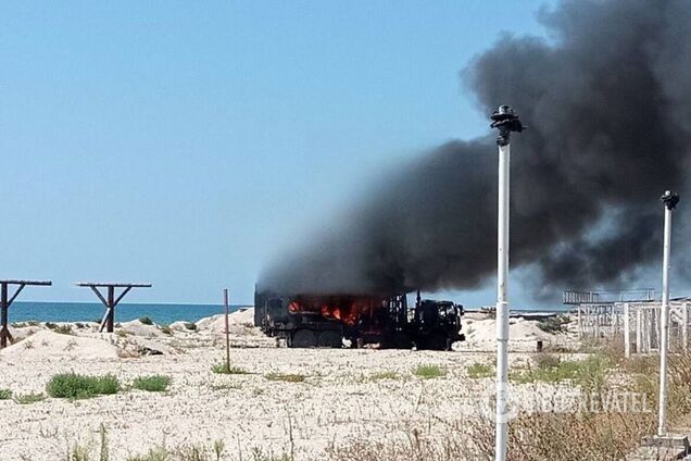 В Железном Порту уничтожили новейшую разработку оккупантов, которой хотели спасать Крымский мост. Фото и видео