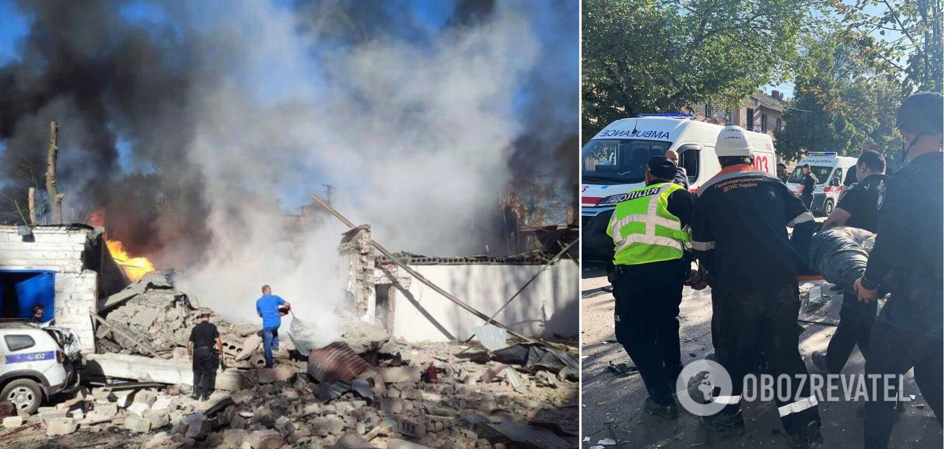 У Кривому Розі прогримів вибух, є приліт в адмінбудівлю поліції: одна людина загинула, 73 постраждали. Фото