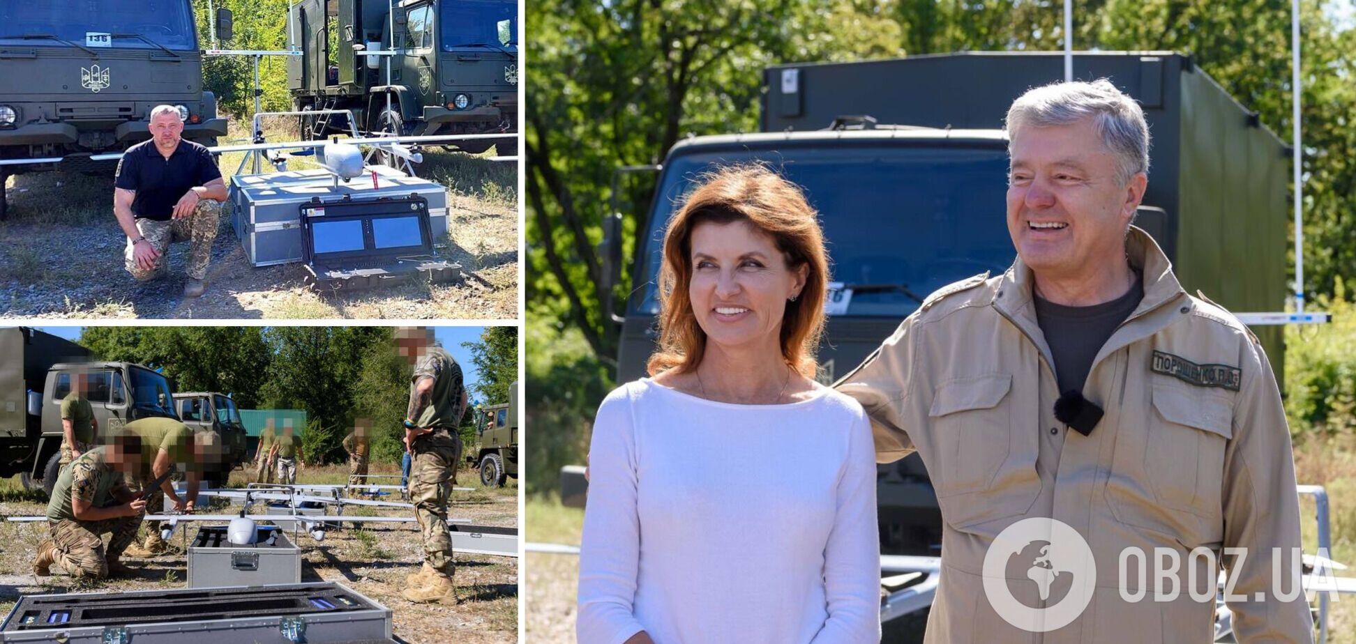 Правильний день: Порошенко з дружиною відзначили річницю весілля по дорозі на фронт та привезли бійцям омріяні 'пташки' Poseidon