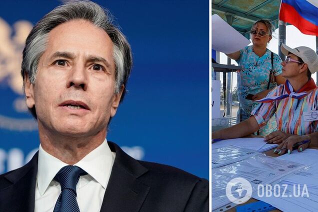 Все причастные к 'выборам' на оккупированных территориях Украины попадут под санкции США, – Блинкен