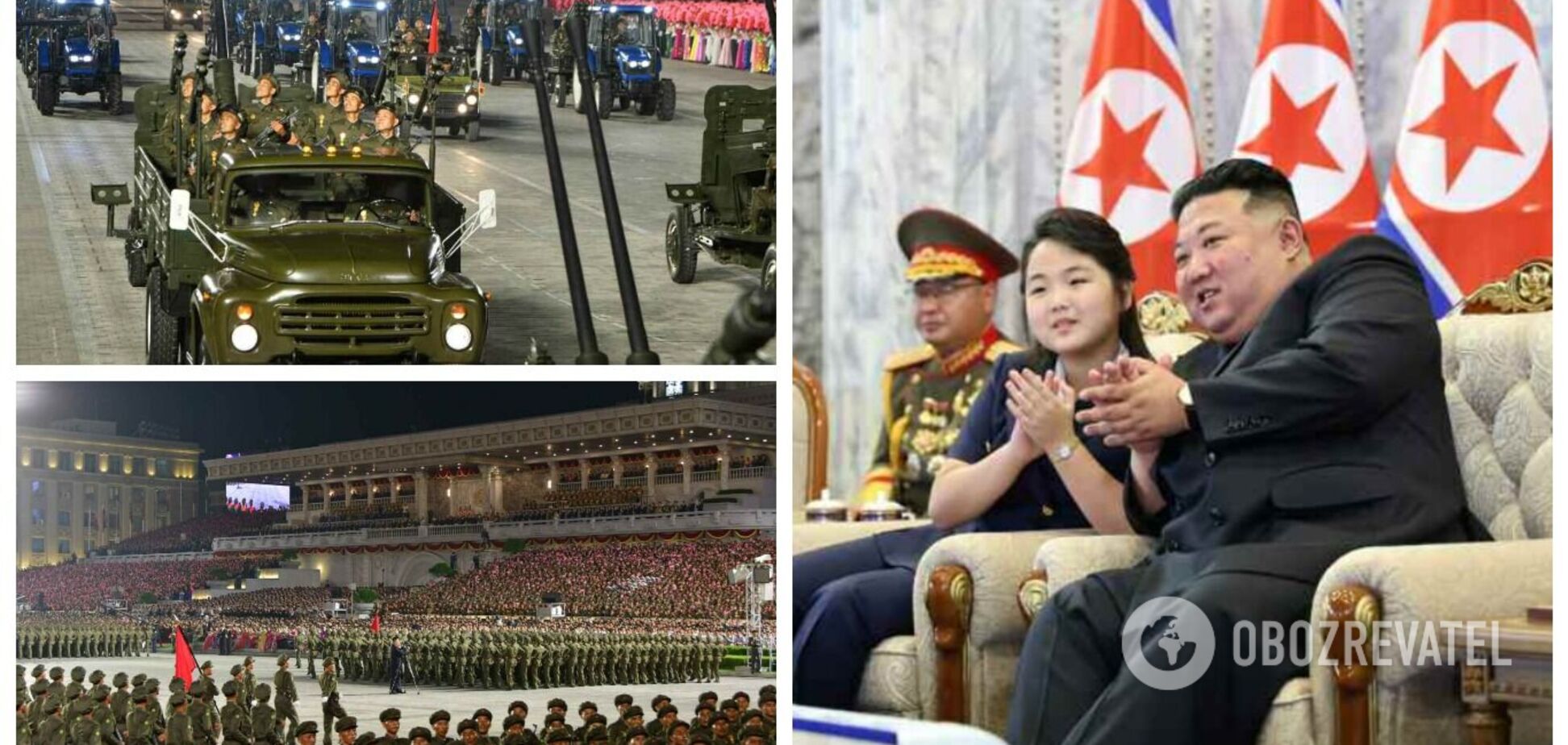 Ким Чен Ын отпраздновал 75-летие КНДР с юной дочерью, которая может стать его наследницей. Фото