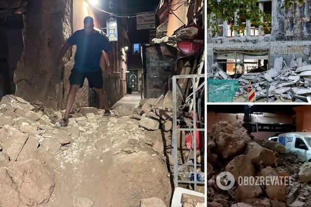 На улицах была паника: появилось видео первых секунд мощного землетрясения в Марокко