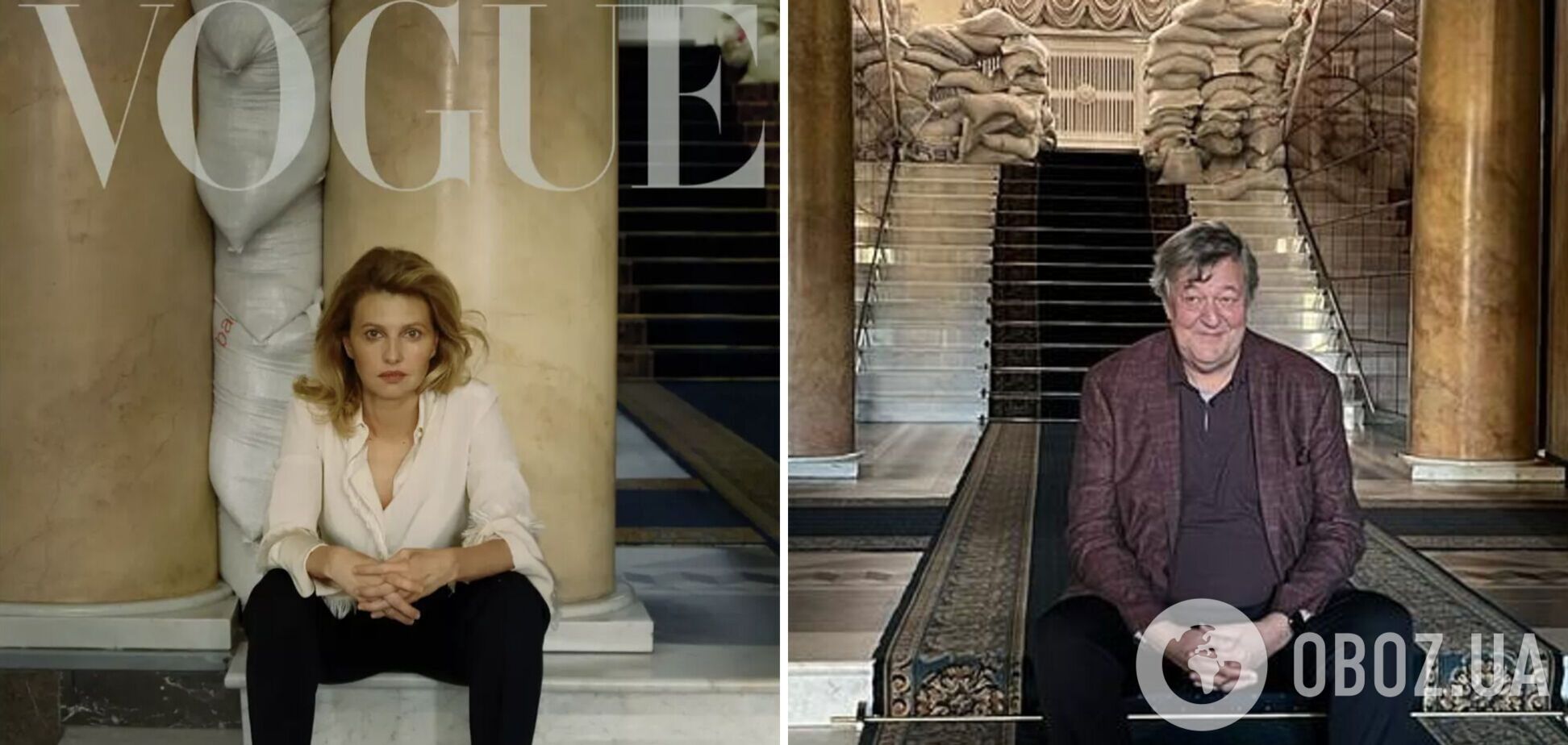 Стівен Фрай повторив суперечливе фото Олени Зеленської, за яке її критикували українці