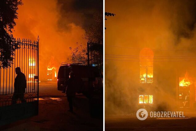 В российском Ярославле пожар: горит здание районного военкомата. Видео