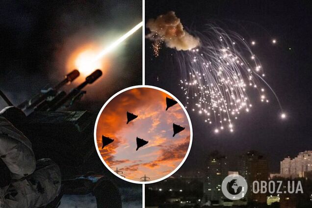 Росія в новорічну ніч запустила по Україні 90 'Шахедів': сили ППО збили 87 дронів