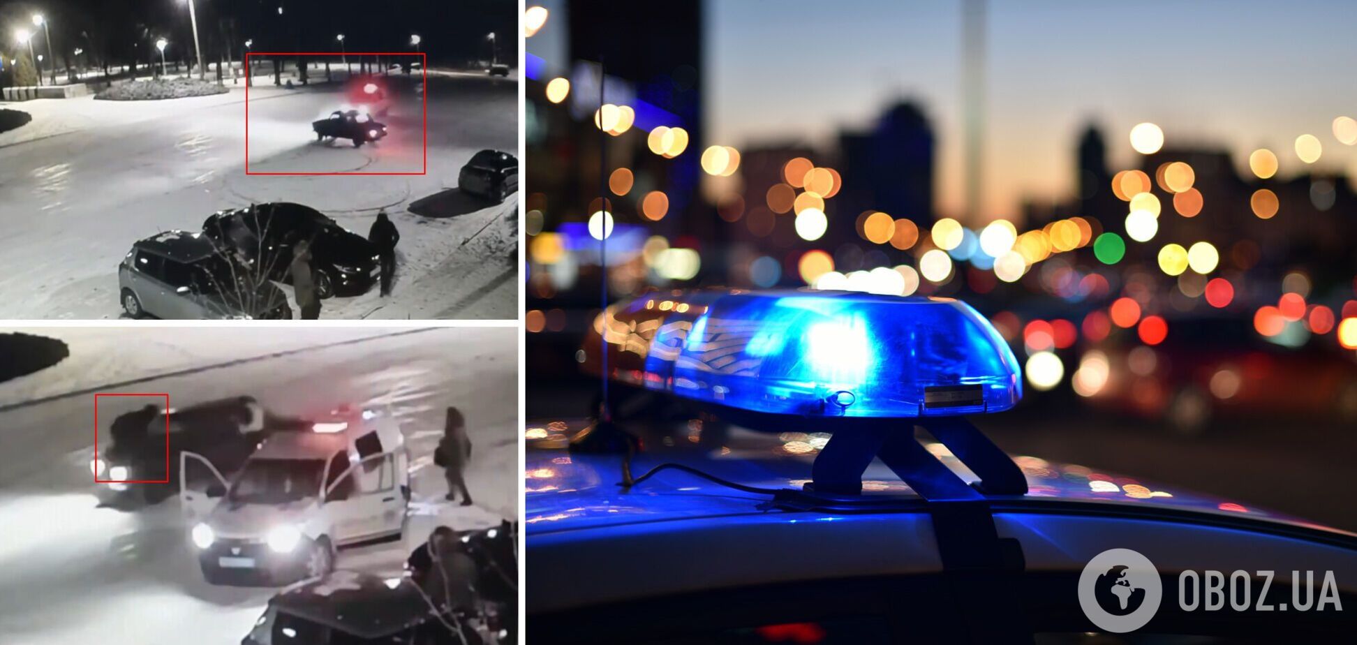 Пьяный водитель сбил полицейского и провез его на капоте авто