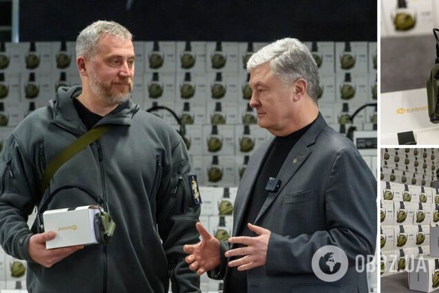 Мелочи на фронте не бывает: Порошенко передал в бригады ВСУ более тысячи активных наушников