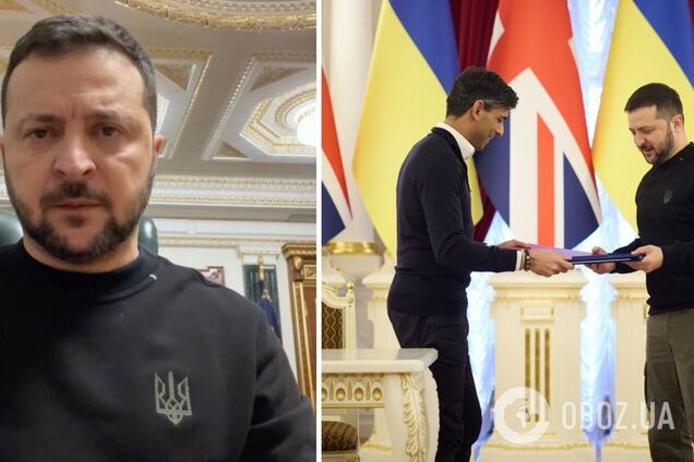 'Цей день уже увійшов в історію': Зеленський відзначив підписання безпекової угоди з Великою Британією. Відео