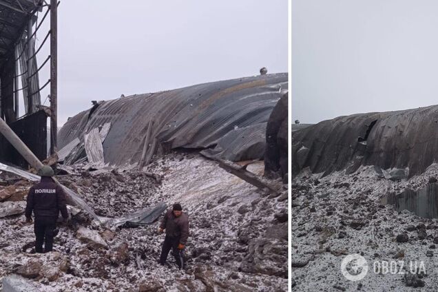 Окупанти скинули авіабомби на склад із зерном на Харківщині. Фото руйнувань