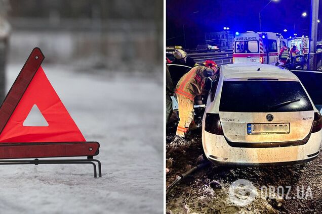 Водителя из машины доставили спасатели