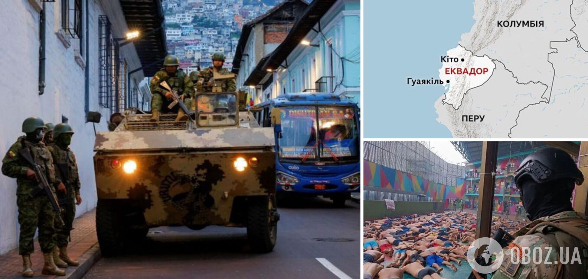 Восстание наркомафии в Эквадоре: США могут предоставить военную помощь в обмен на передачу вооружений Украине