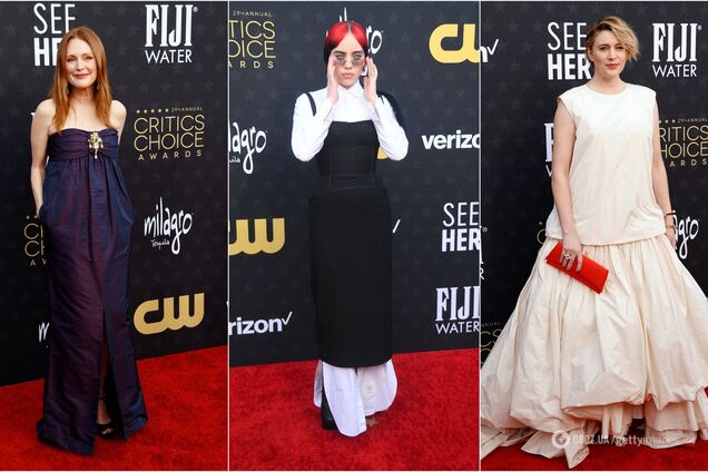 Вульгарные 'голые' образы, платье 'вырви глаз' и помятые простыни. 10 модных провалов Critics Choice Awards 2024